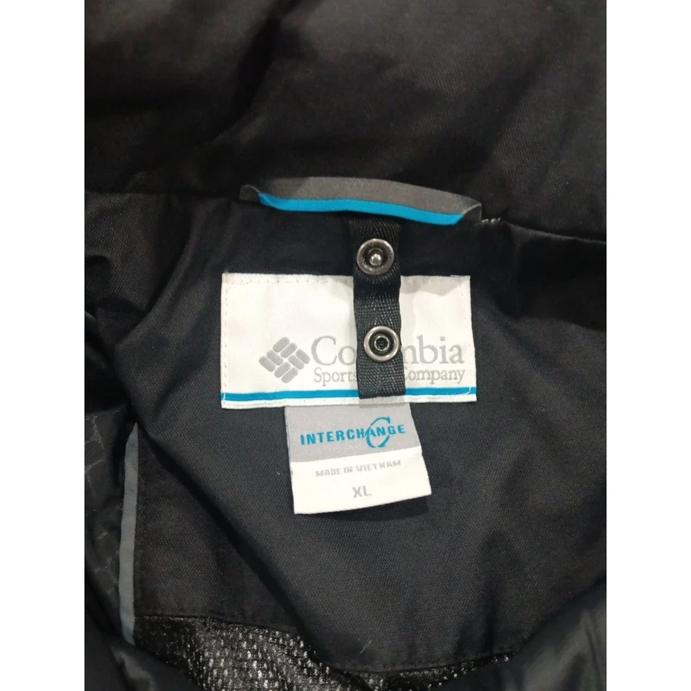 Columbia 3 In 1 Interchange Jacket Men XL Blac 3 In 1 Omni-Heat Tech Waterproof